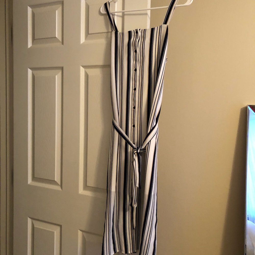 Midi striped dress size M